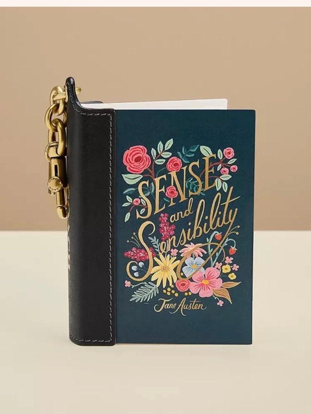 Coach Floral Mini Book Charm in Teal, Pink & Yellow